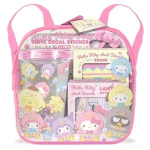 Hello Kitty and Friends Backpack Easter Gift Set Clear Backpack Socks NEW